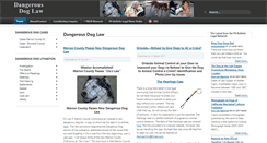 Desktop Screenshot of dangerousdoglaw.com