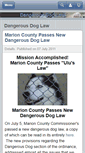 Mobile Screenshot of dangerousdoglaw.com